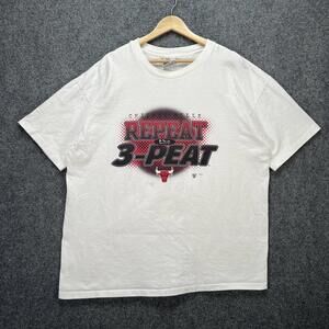 Chicago Bulls Shirt Mens  White 90S Michael Jordan Nba Basketball